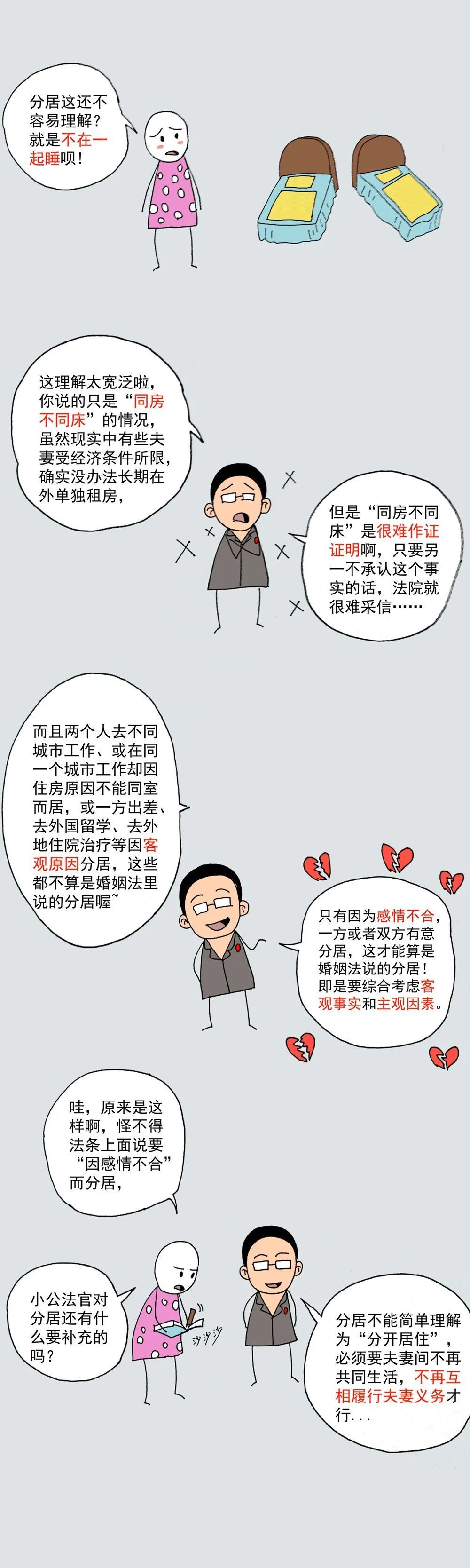 离婚，如何证明夫妻已经分居满2年？（附漫画解析）