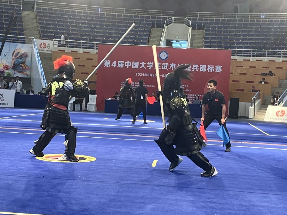 中国大学生武术长短兵锦标赛全部使用电子护具 中国大学生武术长短兵锦标赛全部使用电子护具