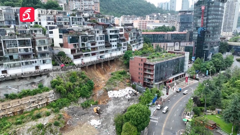 “吓得不敢睡觉！”贵阳一小区发生塌方滑坡，居民又气又怕：四年前就塌过！