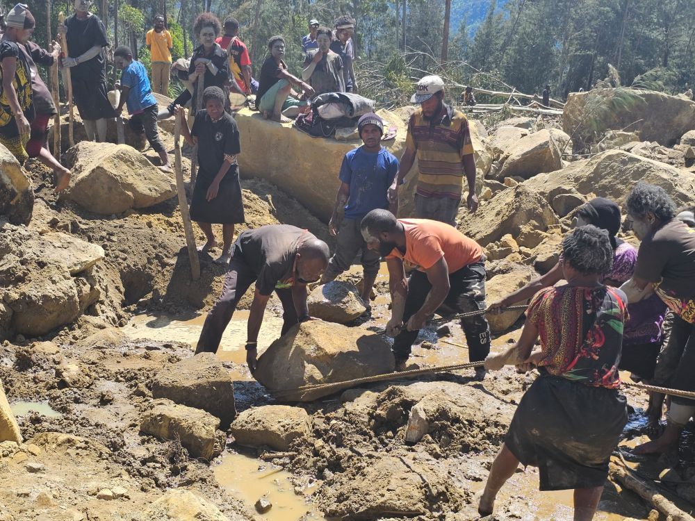 直击巴布亚新几内亚山体滑坡现场