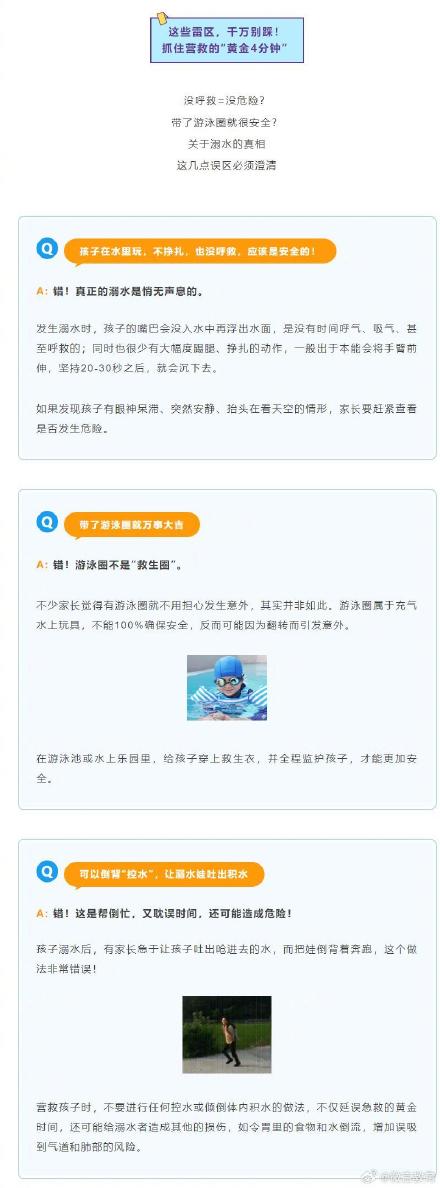 家里有小孩的注意了！这份防溺水指南必看→