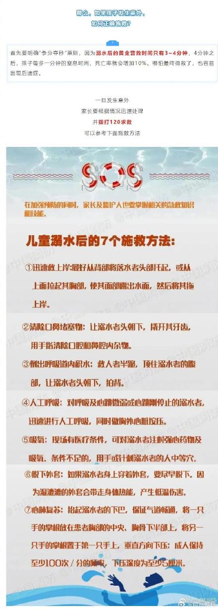 家里有小孩的注意了！这份防溺水指南必看→