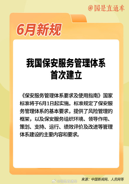 6月起这些新规将影响你我生活