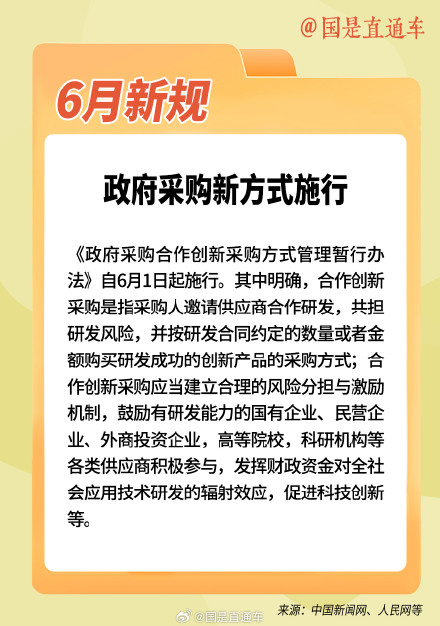 6月起这些新规将影响你我生活