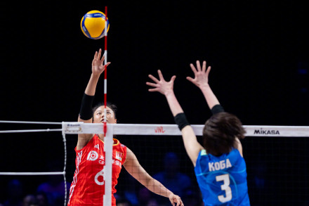 2024世界女排联赛：中国女排1比3日本女排