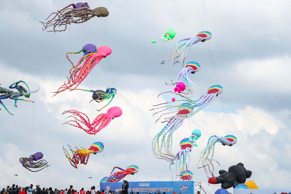 中国运动风筝联赛:“孙悟空、鲨鱼、哆啦A梦”乘风飞舞 中国运动风筝联赛:“孙悟空、鲨鱼、哆啦A梦”乘风飞舞