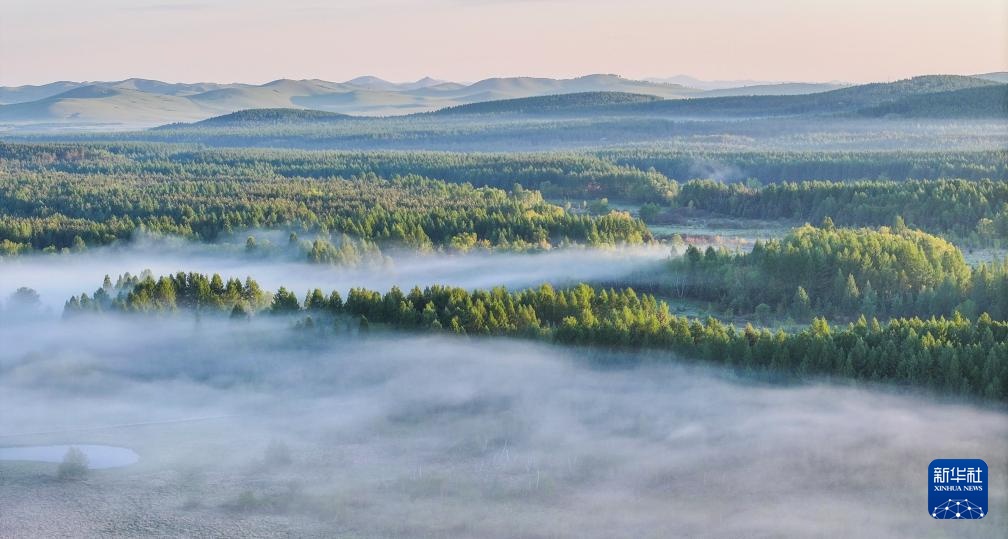 河北塞罕坝：山川雾霭 光影流岚