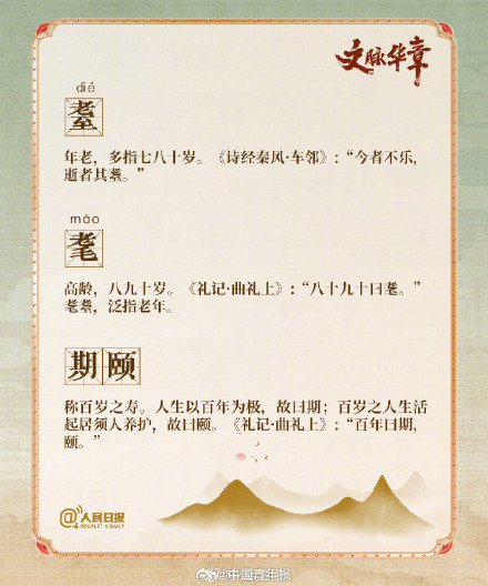你的年龄在古代怎么表述？