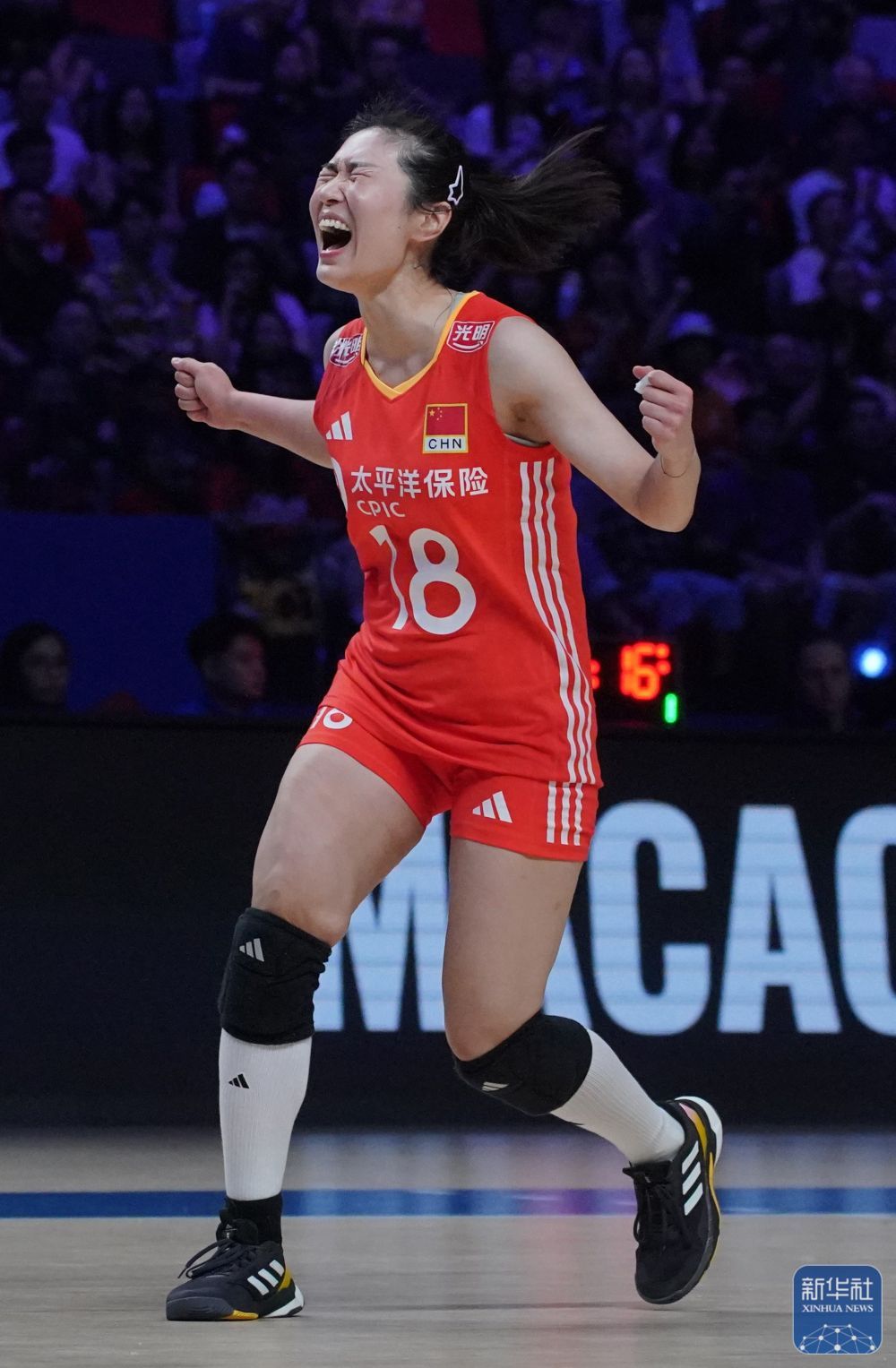 世界女排联赛澳门站中国胜泰国 朱婷首发登场