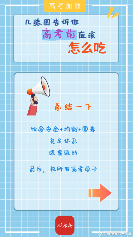 高考“加油站”｜几张图告诉你，考前应该怎么吃