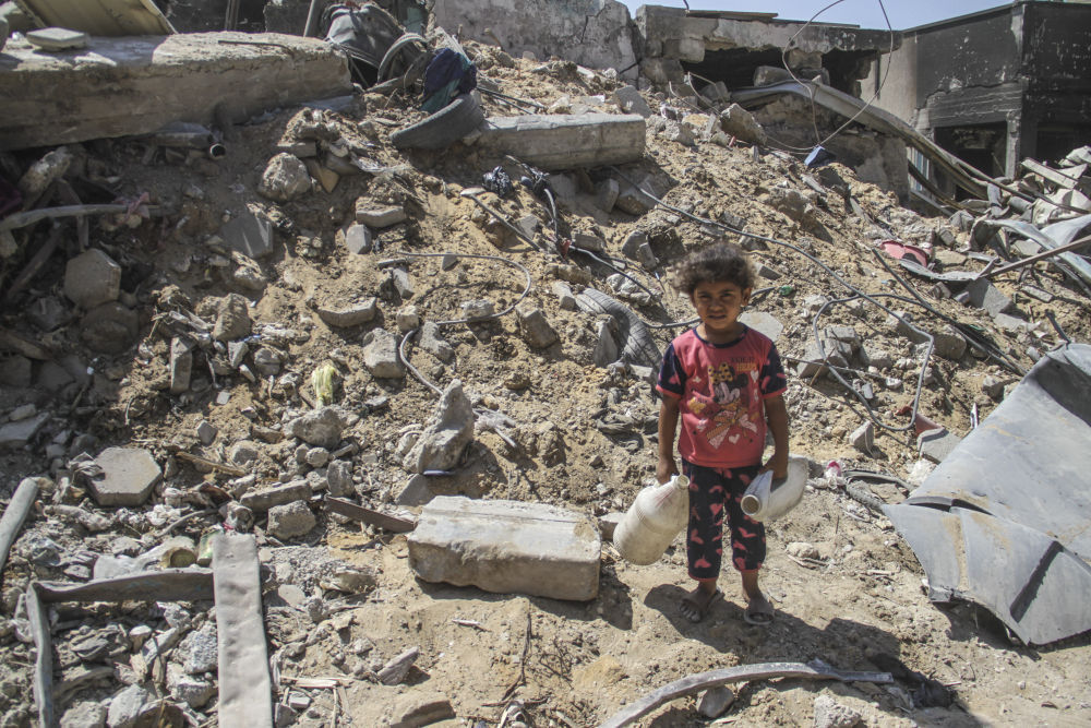 探访以军撤离后的杰巴利耶难民营