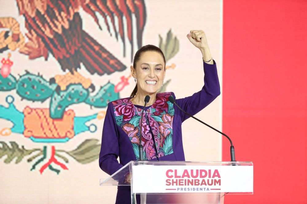 辛鲍姆宣布赢得墨西哥总统选举 辛鲍姆宣布赢得墨西哥总统选举