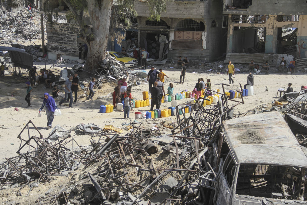 探访以军撤离后的杰巴利耶难民营