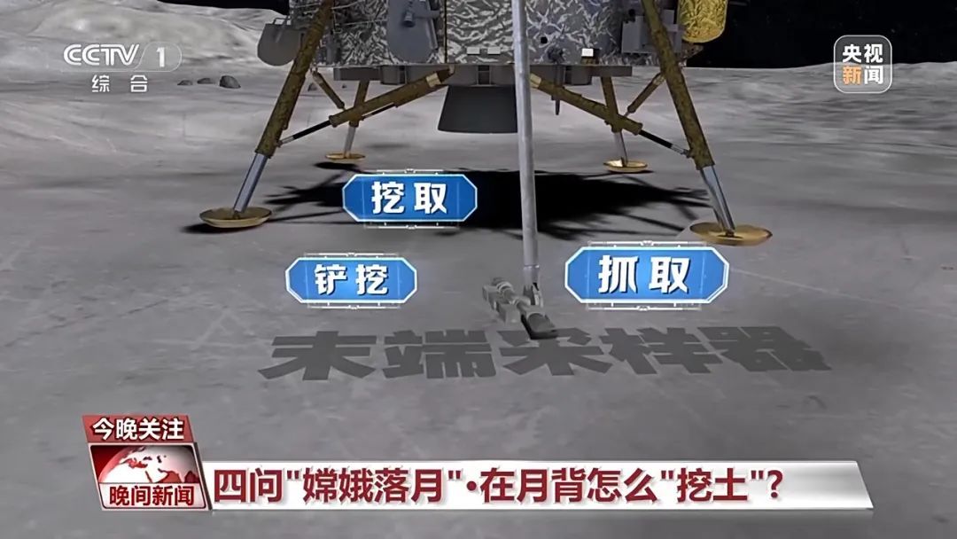 "大家好,现在我正在月球挖土"! "大家好,现在我正在月球挖土"!