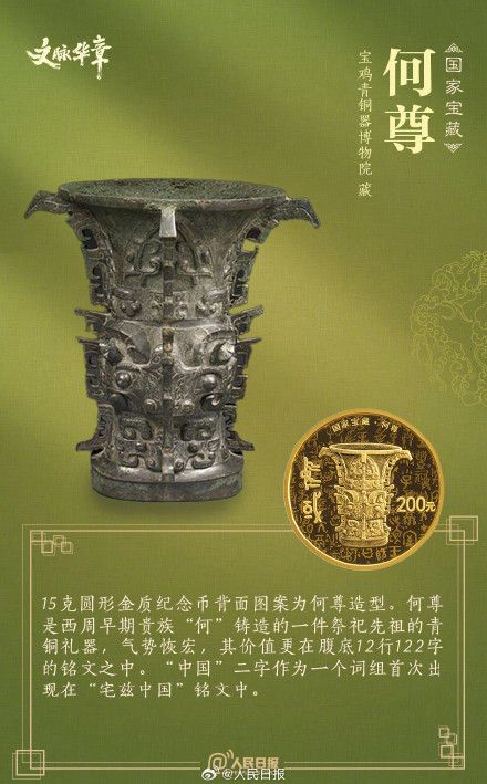 心动了!这些国宝被印上了纪念币 心动了!这些国宝被印上了纪念币