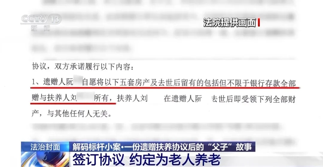 照顾无血缘关系老人12年，能否继承五套房产？