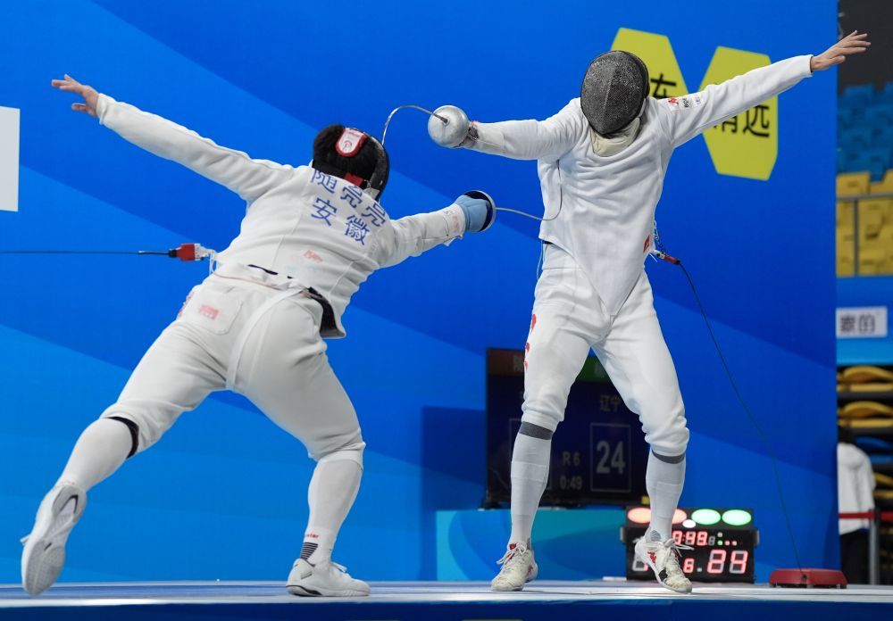 全国击剑冠军赛分站赛：江苏队再入两金