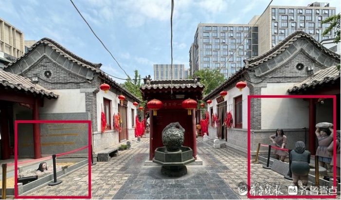 “井里冒出一个头？”一景点雕像引网友热议，晚上开灯更恐怖