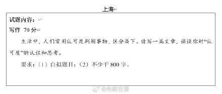 最全！今年高考语文作文题来了！