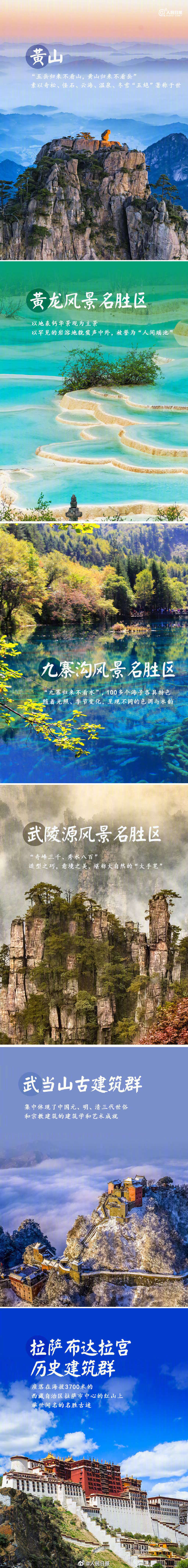 收藏!中国57项世界遗产全名单 收藏!中国57项世界遗产全名单