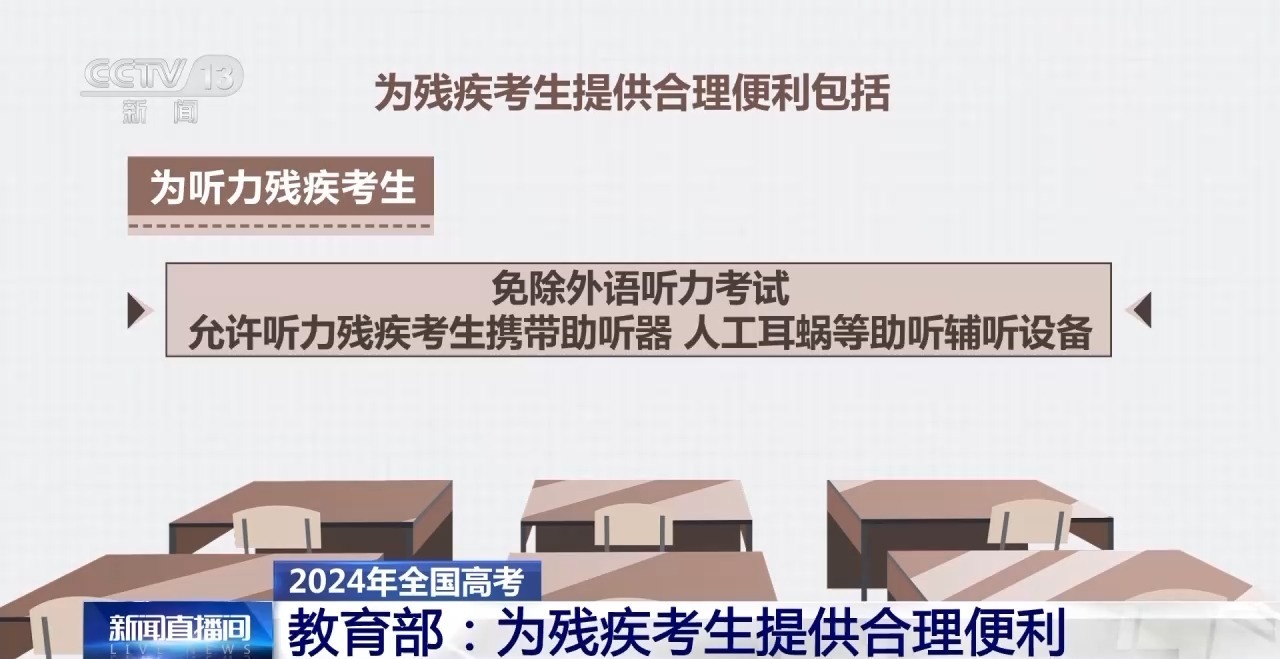 护航残疾人高考！教育部会同有关部门这样部署