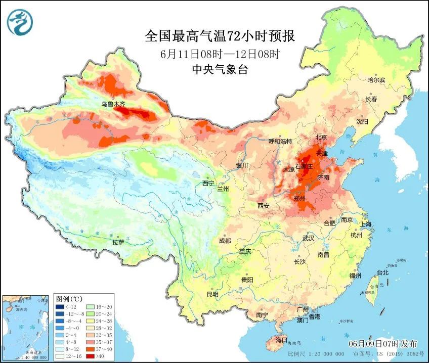华北黄淮等地高温持续！云桂粤闽浙等地有较强降雨