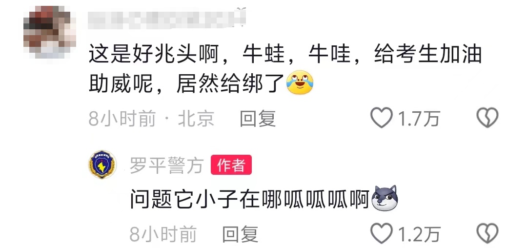 一牛蛙影响高考被抓!笑死在评论区…… 一牛蛙影响高考被抓!笑死在评论区……