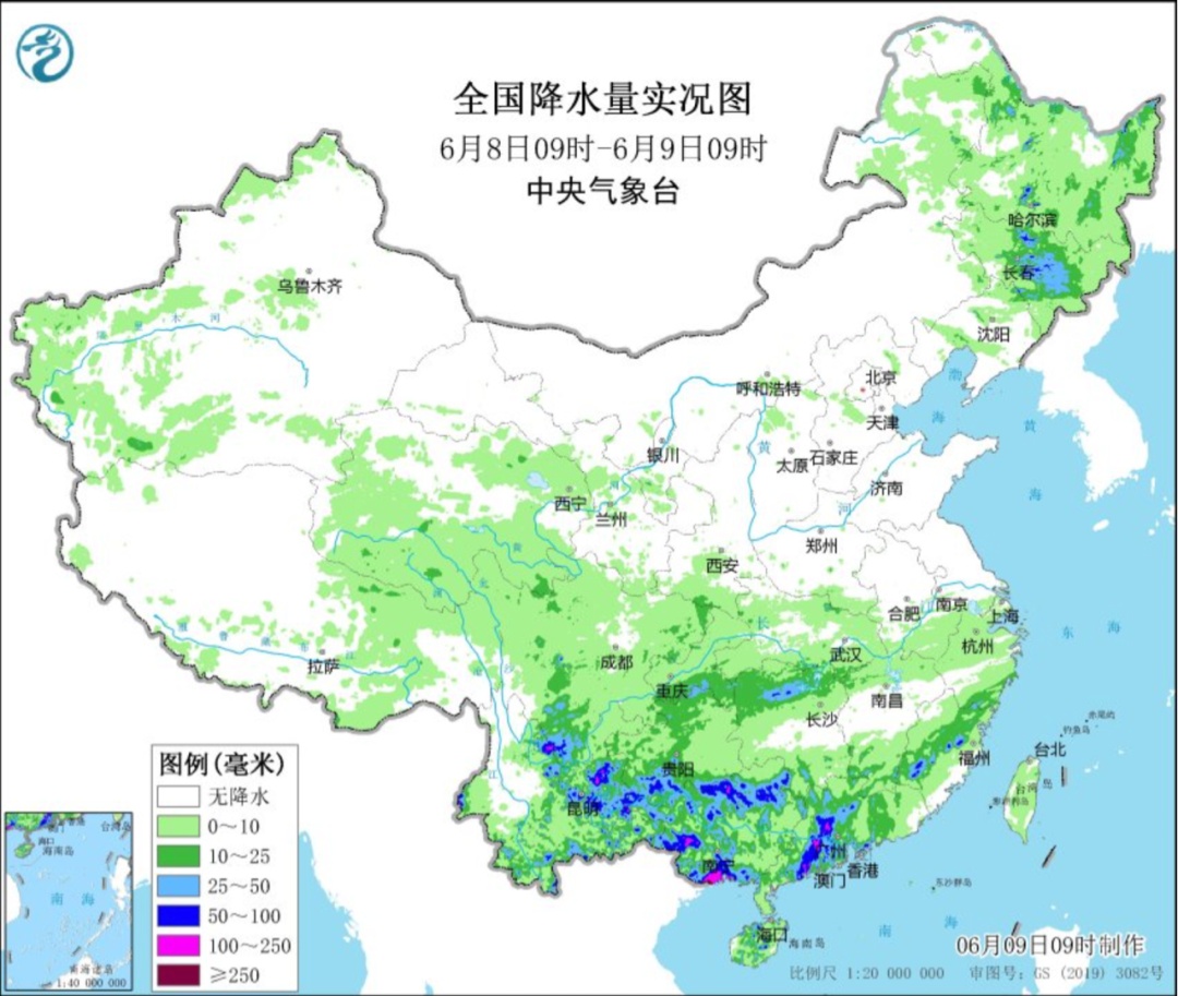 华北黄淮等地高温持续！云桂粤闽浙等地有较强降雨