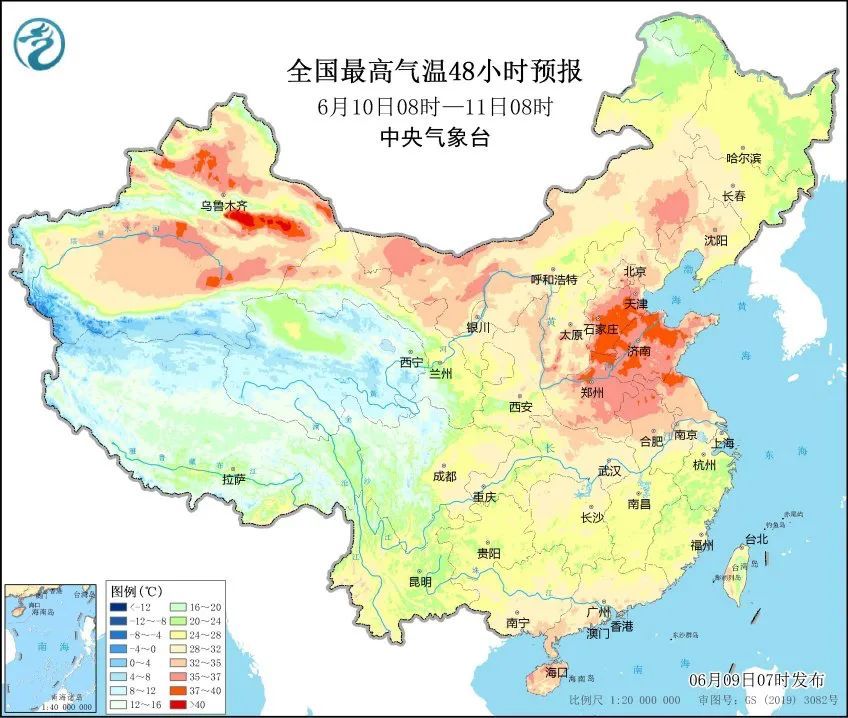 华北黄淮等地高温持续！云桂粤闽浙等地有较强降雨