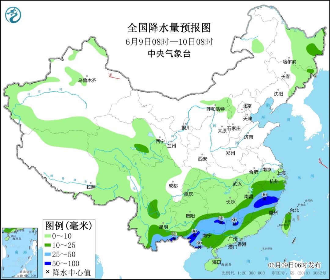 华北黄淮等地高温持续！云桂粤闽浙等地有较强降雨
