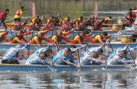 今日端午，看赛龙舟每一帧都好嗨