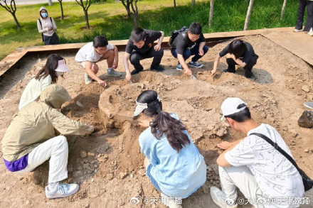 全国高校首个模拟考古发掘池投用