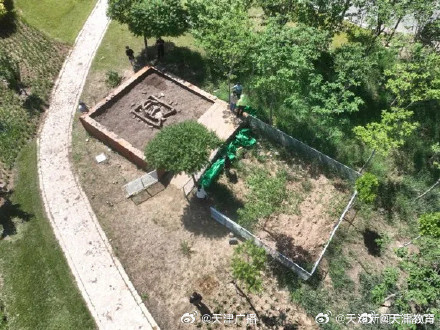 全国高校首个模拟考古发掘池投用