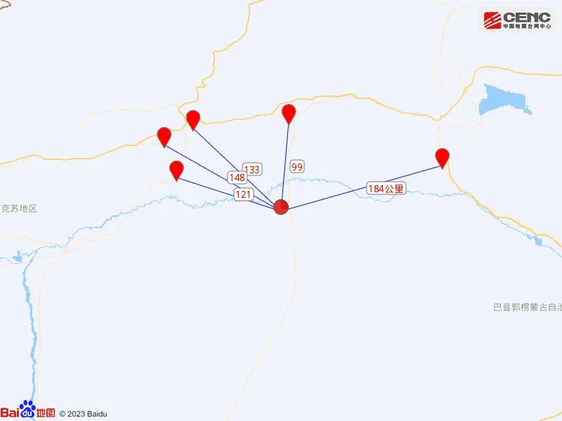 凌晨，新疆两地发生地震