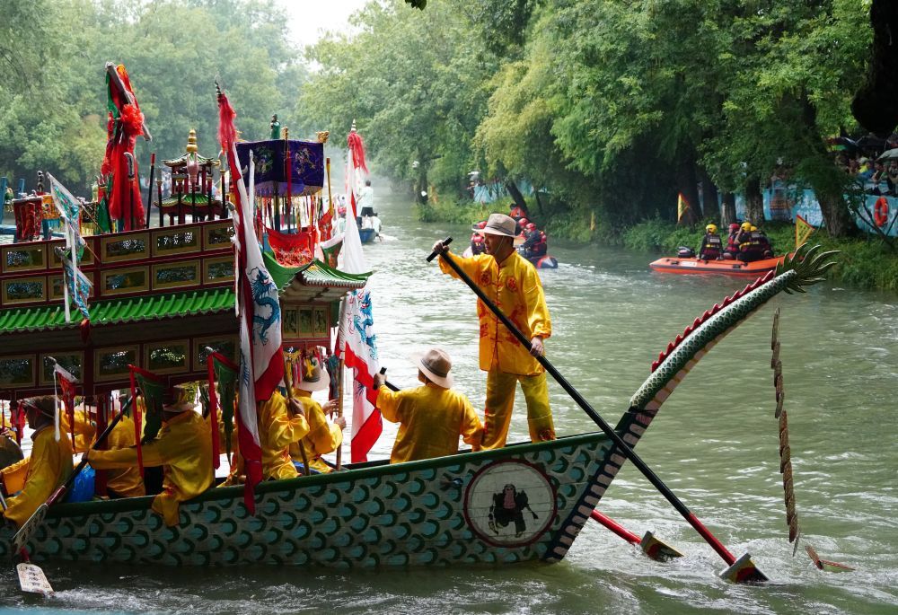 西溪湿地举办龙舟文化节活动 西溪湿地举办龙舟文化节活动
