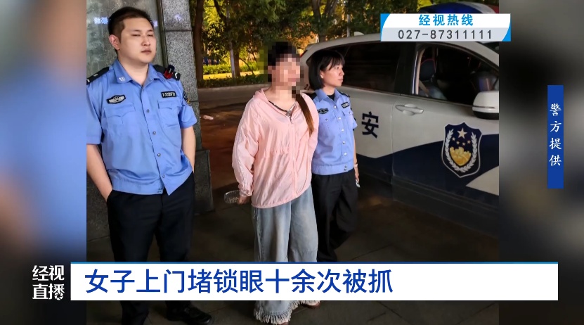 武汉一小区多位业主房门锁眼遭胶水多次封堵，是女子为了发泄......