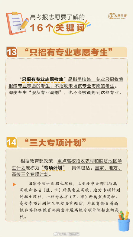 干货收藏!高考报志愿要了解的16个关键词 干货收藏!高考报志愿要了解的16个关键词