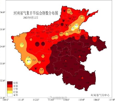 河南刚刚发布干旱橙色预警