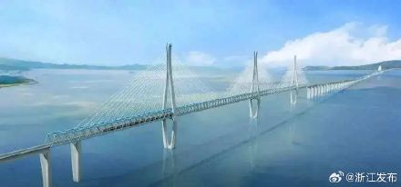 通苏嘉甬高铁跨海铁路桥工程迎新进展