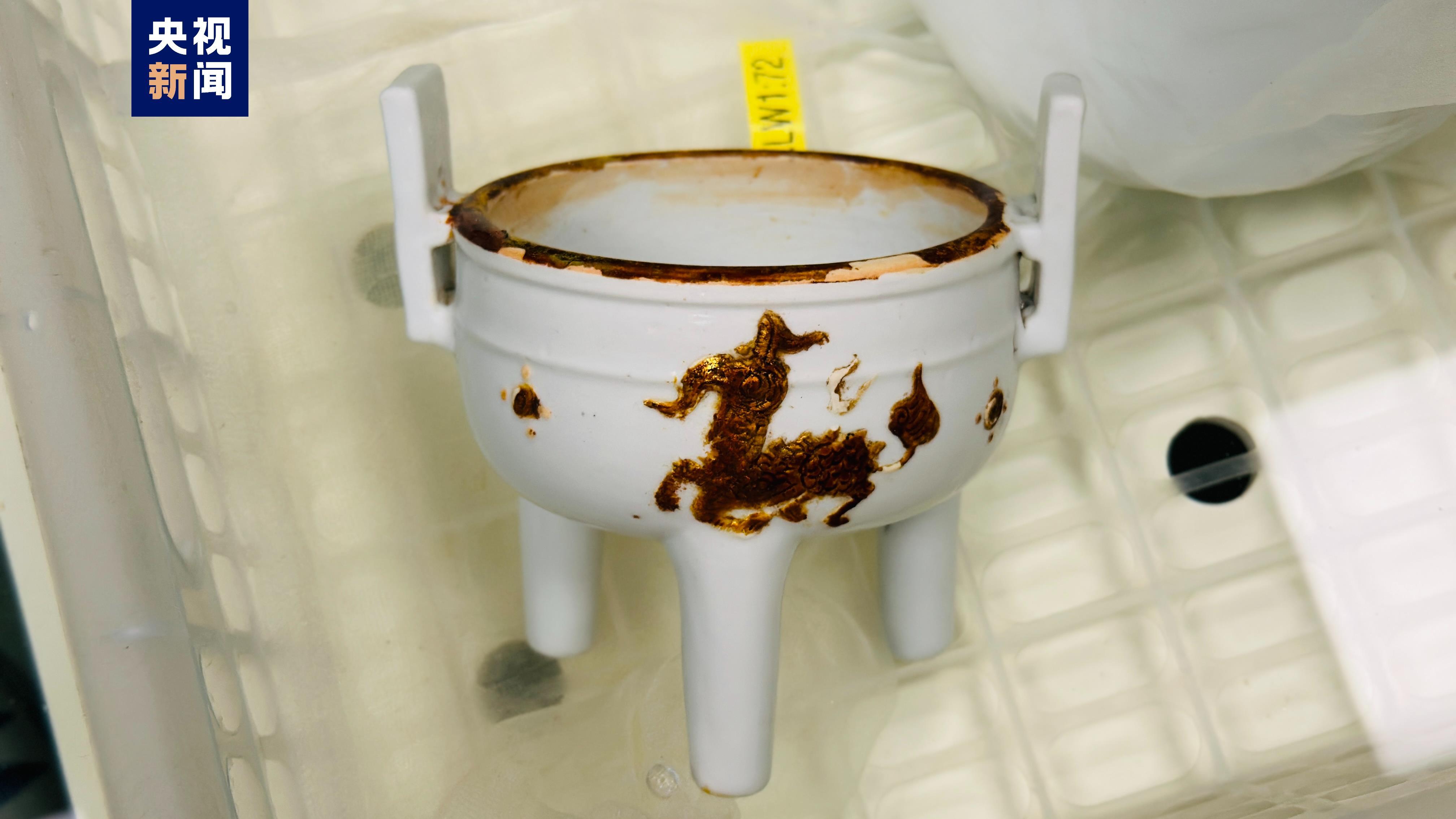 南海西北陆坡一号二号沉船分布范围已探明 提取文物928件套