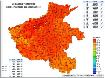 郑州昨日最高温超45度!河南今日仍有40℃+ 郑州昨日最高温超45度!河南今日仍有40℃+