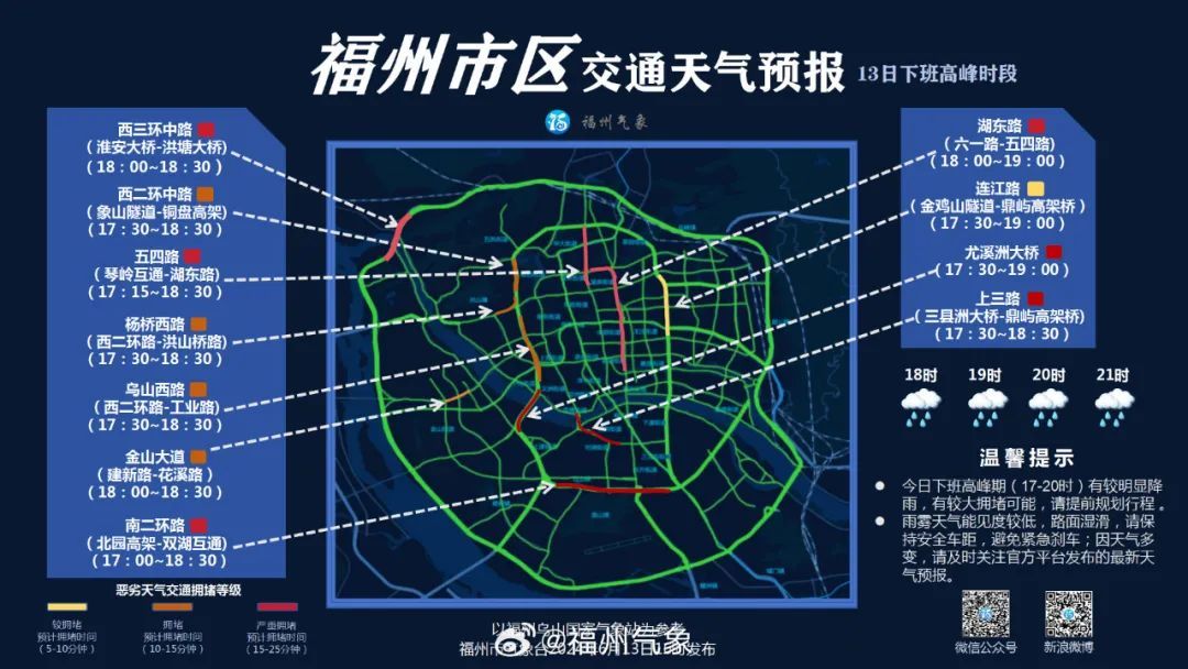 暴雨红色预警！福州这雨好大！这雨定闹钟了？