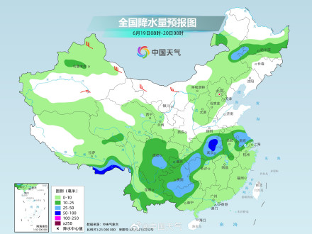 贵州到江南一带19日前雨势强劲 江西福建等地或现大暴雨 贵州到江南一带19日前雨势强劲 江西福建等地或现大暴雨