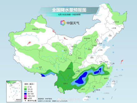 贵州到江南一带19日前雨势强劲 江西福建等地或现大暴雨 贵州到江南一带19日前雨势强劲 江西福建等地或现大暴雨