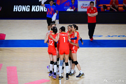 中国女排3比0德国女排