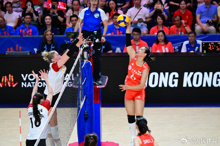 中国女排3比0德国女排