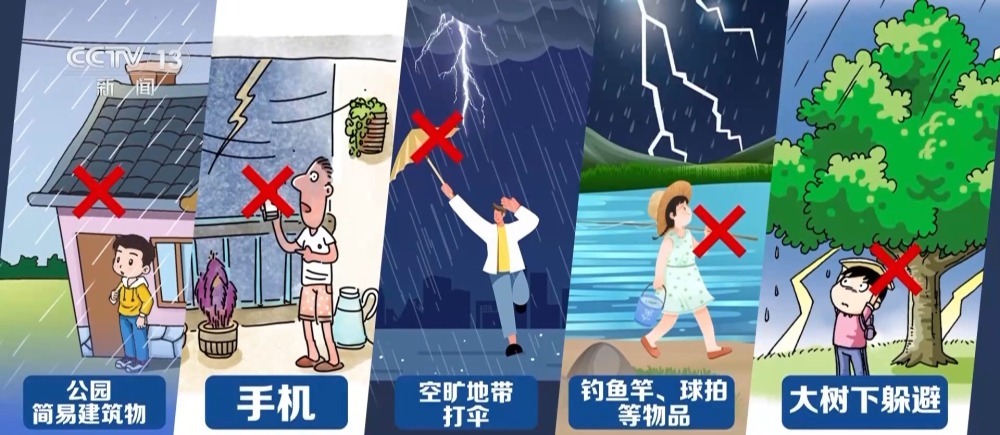遇到暴雨和雷电天气如何防范？这些要牢记→