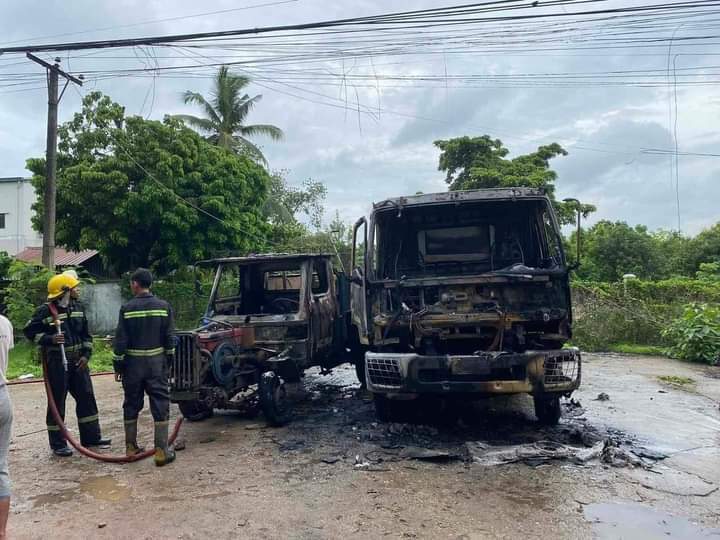 缅甸仰光发生车辆起火事故 致3人死亡