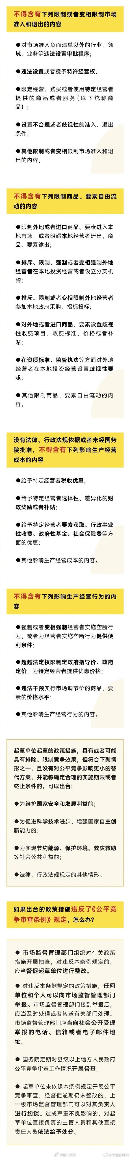 制定政策不得含有这些内容！国务院新规8月1日起施行