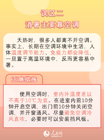 注意！这6个防暑降温误区要避开
